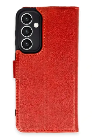Newface Samsung Galaxy S23 FE Kılıf Trend S Plus Kapaklı Kılıf - Kırmızı resmi