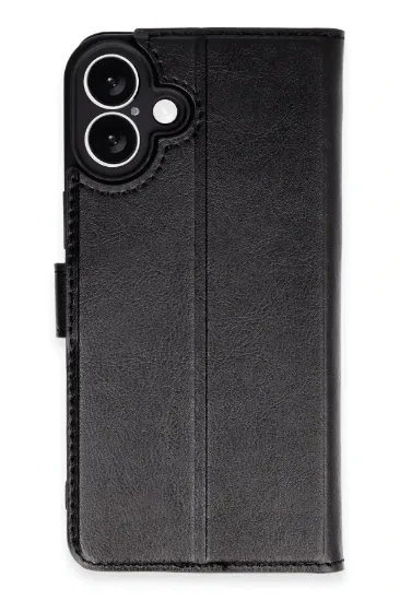 Newface iPhone 16 Plus Kılıf Trend S Plus Kapaklı Kılıf - Siyah resmi