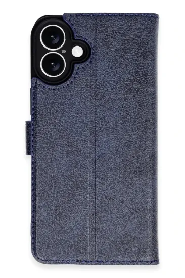 Newface iPhone 16 Plus Kılıf Trend S Plus Kapaklı Kılıf - Lacivert resmi