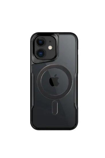 Newface iPhone 11 Kılıf Boyi Magsafe Silikon Kapak - Siyah resmi