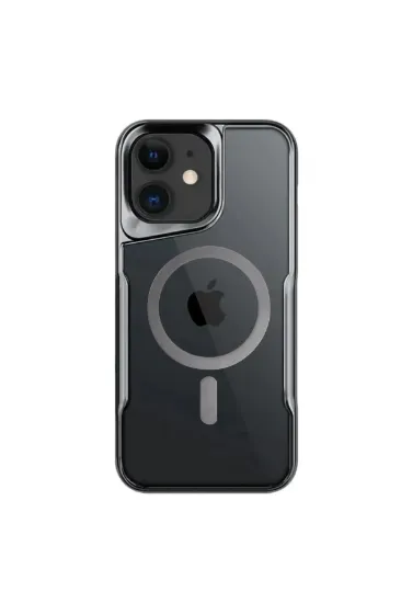 Newface iPhone 11 Kılıf Boyi Magsafe Silikon Kapak - Titan Gri resmi
