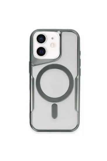 Newface iPhone 11 Kılıf Boyi Magsafe Silikon Kapak - Yeşil resmi
