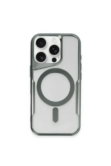 Newface iPhone 11 Pro Max Kılıf Boyi Magsafe Silikon Kapak - Yeşil resmi