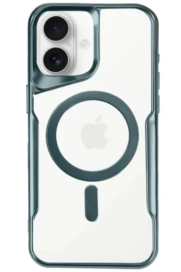 Newface iPhone 16 Plus Kılıf Boyi Magsafe Silikon Kapak - Turkuaz resmi