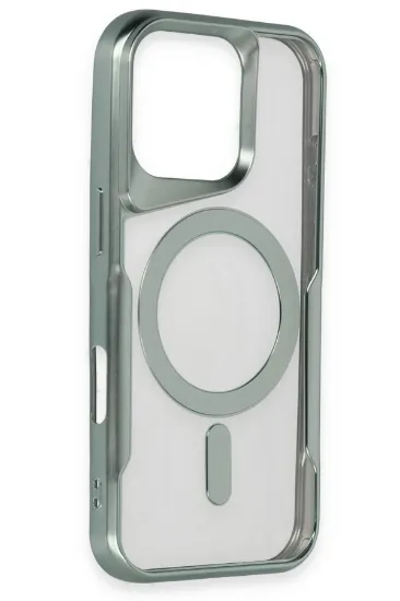 Newface iPhone 16 Pro Kılıf Boyi Magsafe Silikon Kapak - Kahverengi resmi