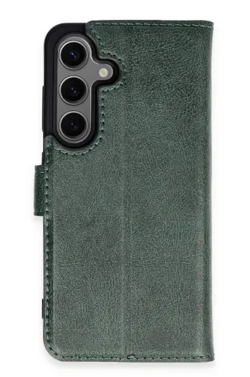 Newface Samsung Galaxy S24 Kılıf Trend S Plus Kapaklı Kılıf - Yeşil resmi
