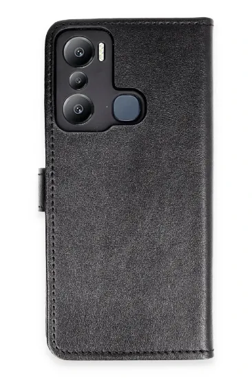 Newface İnfinix Hot 20i Kılıf Trend S Plus Kapaklı Kılıf - Siyah resmi