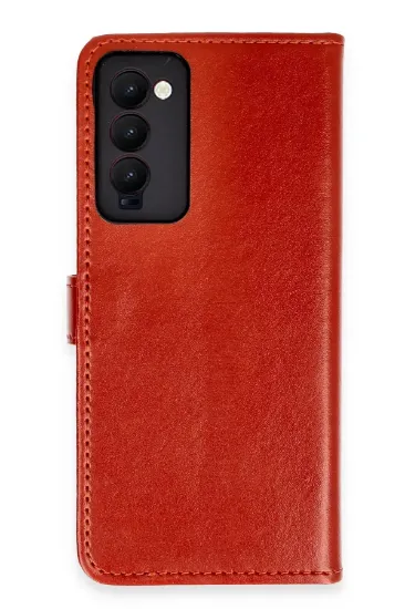 Newface Tecno Camon 18 Kılıf Trend S Plus Kapaklı Kılıf - Kırmızı resmi