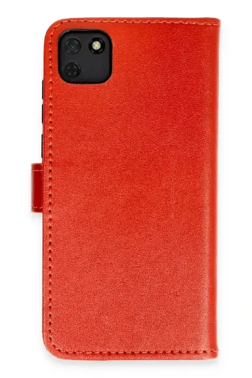 Newface Huawei Y5P Kılıf Trend S Plus Kapaklı Kılıf - Kırmızı resmi