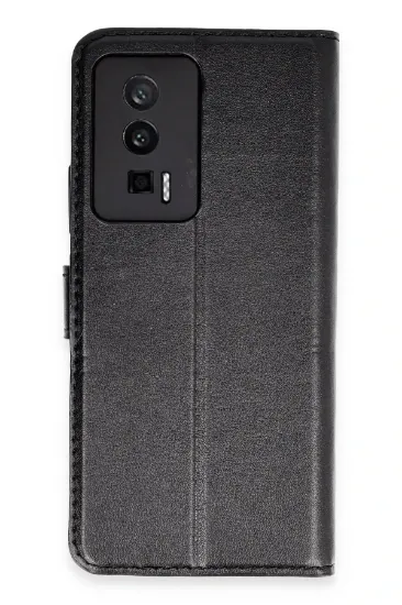 Newface Xiaomi Poco F5 Pro Kılıf Trend S Plus Kapaklı Kılıf - Siyah resmi