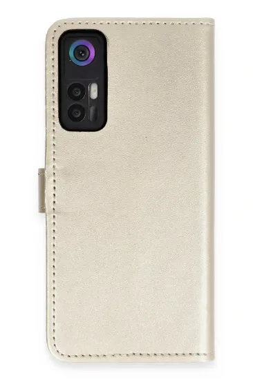 Newface TCL 30 Kılıf Trend S Plus Kapaklı Kılıf - Gold resmi