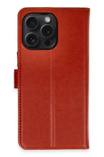 Newface iPhone 15 Pro Max Kılıf Trend S Plus Kapaklı Kılıf - Kırmızı resmi
