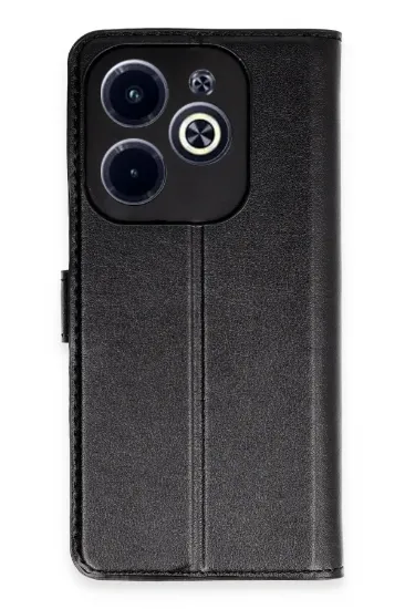 Newface İnfinix Hot 40 Kılıf Trend S Plus Kapaklı Kılıf - Siyah resmi
