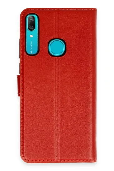 Newface Huawei Y6 Prime Kılıf Trend S Plus Kapaklı Kılıf - Kırmızı resmi