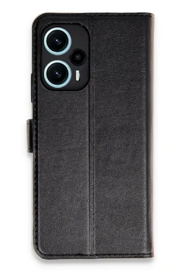 Newface Xiaomi Poco F5 Kılıf Trend S Plus Kapaklı Kılıf - Siyah resmi