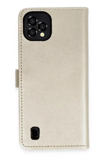 Newface Reeder P13 Blue Plus 2022 Kılıf Trend S Plus Kapaklı Kılıf - Gold resmi