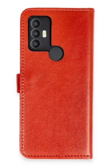 Newface TCL 30 SE Kılıf Trend S Plus Kapaklı Kılıf - Kırmızı resmi