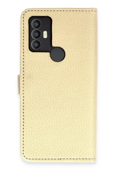 Newface TCL 30 SE Kılıf Trend S Plus Kapaklı Kılıf - Gold resmi