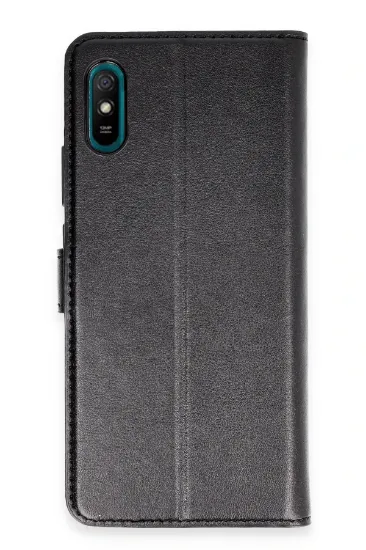 Newface Xiaomi Redmi 9A Kılıf Trend S Plus Kapaklı Kılıf - Siyah resmi