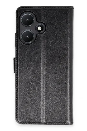 Newface İnfinix Hot 30i Kılıf Trend S Plus Kapaklı Kılıf - Siyah resmi