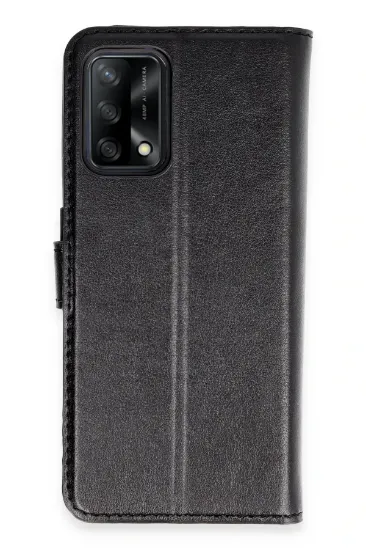 Newface Oppo A74 4G Kılıf Trend S Plus Kapaklı Kılıf - Siyah resmi