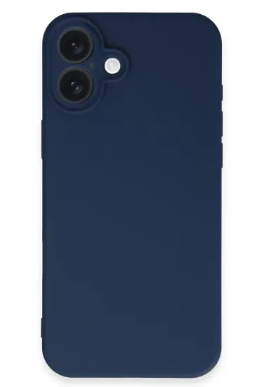 Newface iPhone 16 Kılıf First Silikon - Lacivert resmi
