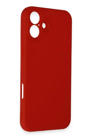 Newface iPhone 16 Kılıf First Silikon - Kırmızı resmi