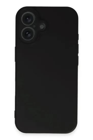 Newface iPhone 16 Plus Kılıf First Silikon - Siyah resmi