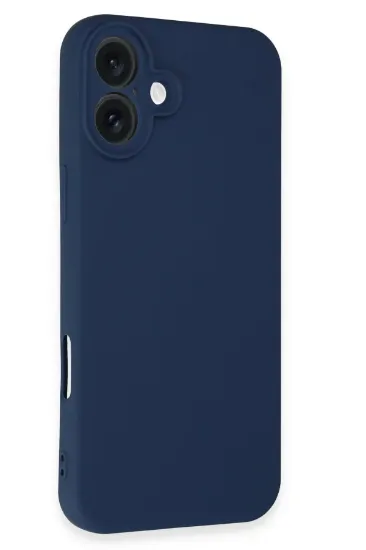 Newface iPhone 16 Plus Kılıf First Silikon - Lacivert resmi