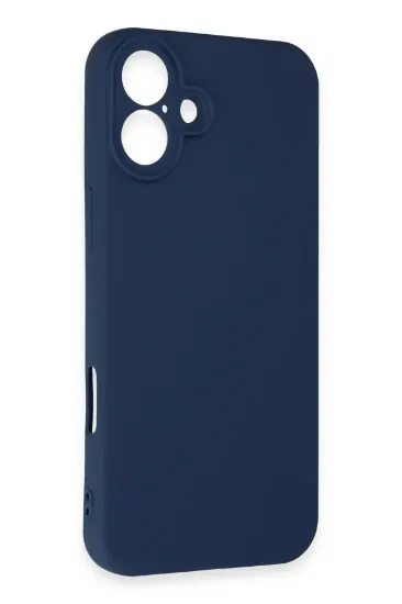 Newface iPhone 16 Plus Kılıf First Silikon - Lacivert resmi