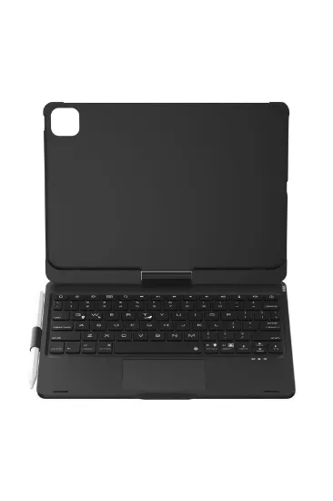 Newface iPad Pro 11 (2024) F11 ATS Kılıf Magic Dönen Klavyeli Tablet Kılıf - Siyah resmi