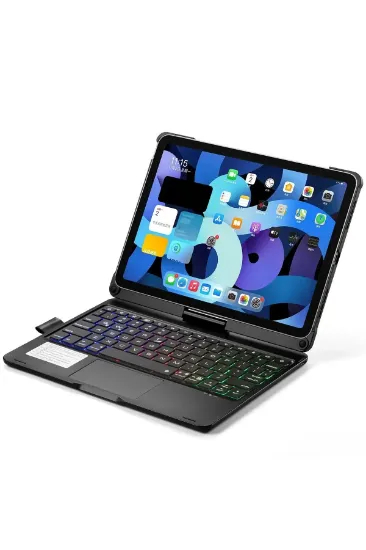 Newface iPad Pro 13 (2024) F13 ATS Kılıf Magic Dönen Klavyeli Tablet Kılıf - Siyah resmi