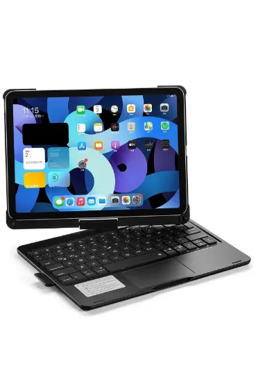 Newface iPad Pro 13 (2024) F13 ATS Kılıf Magic Dönen Klavyeli Tablet Kılıf - Siyah resmi