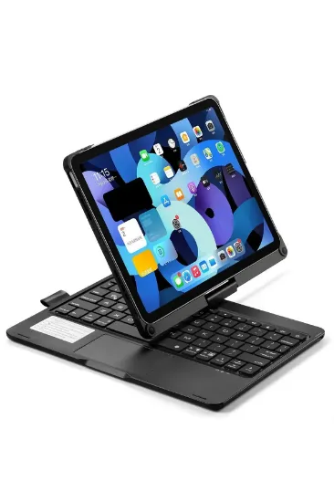 Newface iPad Pro 13 (2024) F13 ATS Kılıf Magic Dönen Klavyeli Tablet Kılıf - Siyah resmi