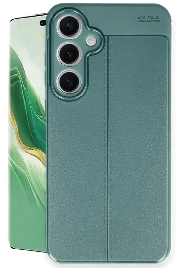 Newface Samsung Galaxy S24 FE Kılıf Auto Focus Kapak - Koyu Yeşil resmi