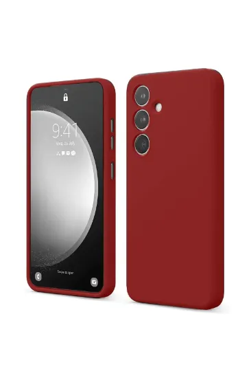 Newface Samsung Galaxy S24 FE Kılıf First Silikon - Kırmızı resmi