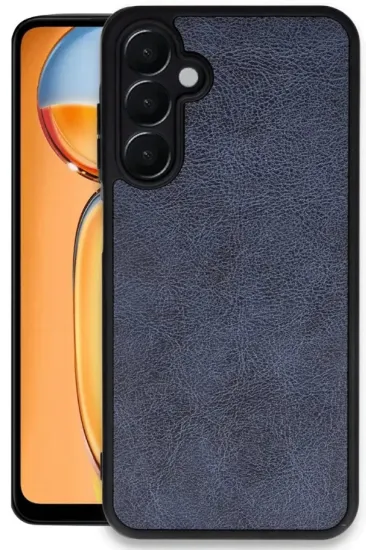 Newface Samsung Galaxy S24 FE Kılıf Aras Deri Kapak - Lacivert resmi