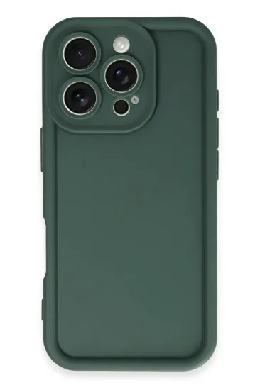 Newface iPhone 16 Pro Kılıf Viera Silikon - Koyu Yeşil resmi