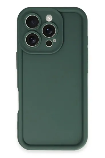 Newface iPhone 16 Pro Max Kılıf Viera Silikon - Koyu Yeşil resmi