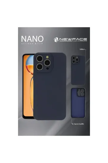 Newface iPhone 16 Pro Max Kılıf Nano içi Kadife Silikon - Kırmızı resmi