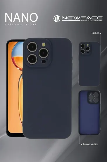 Newface iPhone 16 Pro Max Kılıf Nano içi Kadife Silikon - Koyu Yeşil resmi