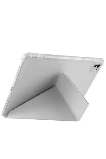 Newface iPad Pro 13 (2024) Kılıf Kalemlikli Mars Tablet Kılıfı - Rose Gold resmi