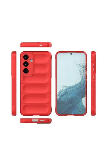 Newface Samsung Galaxy S24 FE Kılıf Optimum Silikon - Kırmızı resmi