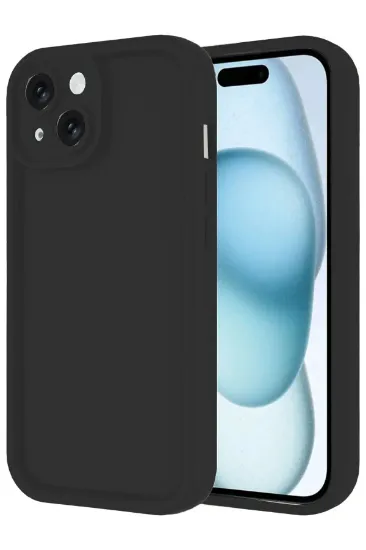 Newface iPhone 14 Kılıf Viera Silikon - Siyah resmi
