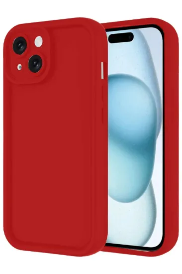 Newface iPhone 14 Kılıf Viera Silikon - Kırmızı resmi