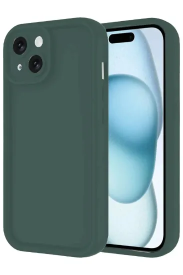 Newface iPhone 14 Kılıf Viera Silikon - Koyu Yeşil resmi