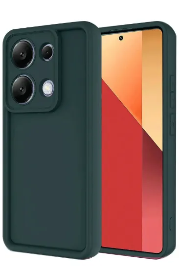 Newface Xiaomi Redmi Note 13 Pro 4G Kılıf Viera Silikon - Koyu Yeşil resmi