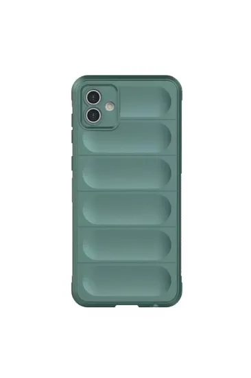 Newface Samsung Galaxy A06 Kılıf Optimum Silikon - Koyu Yeşil resmi