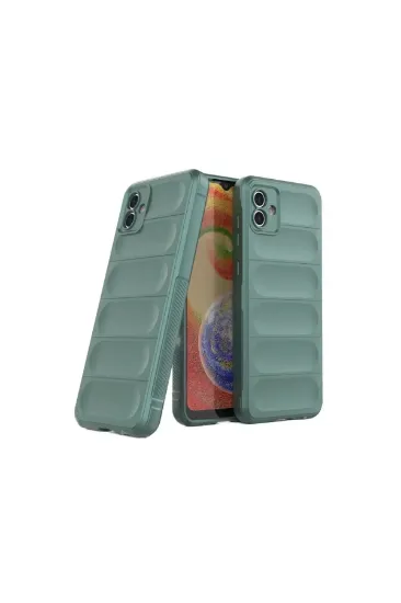 Newface Samsung Galaxy A06 Kılıf Optimum Silikon - Koyu Yeşil resmi