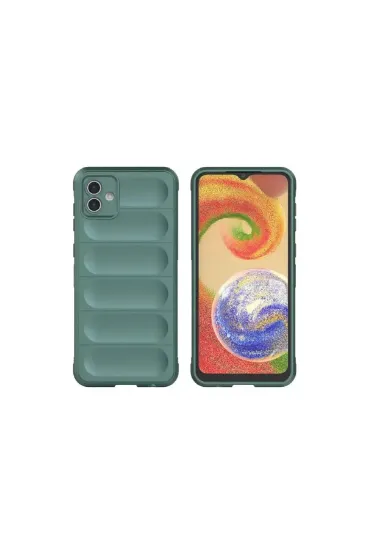 Newface Samsung Galaxy A06 Kılıf Optimum Silikon - Koyu Yeşil resmi